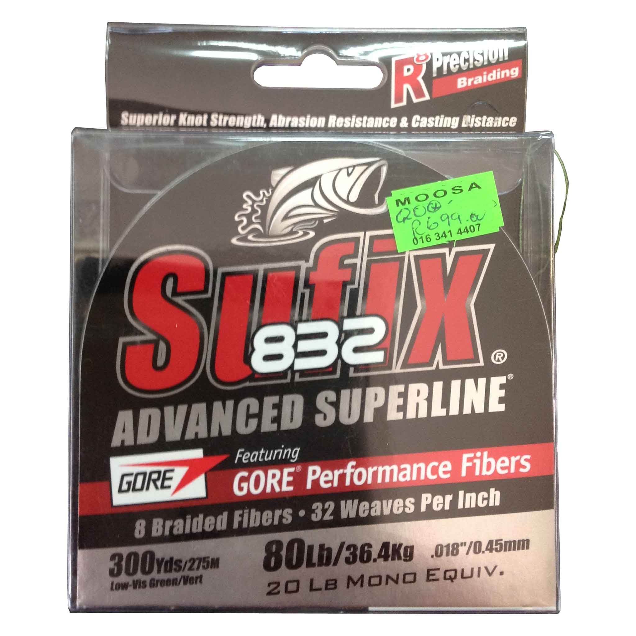 SUFIX 832 ADVANCED SUPERLINE BRAID 80LB - Moosa's Angling And Outdoor