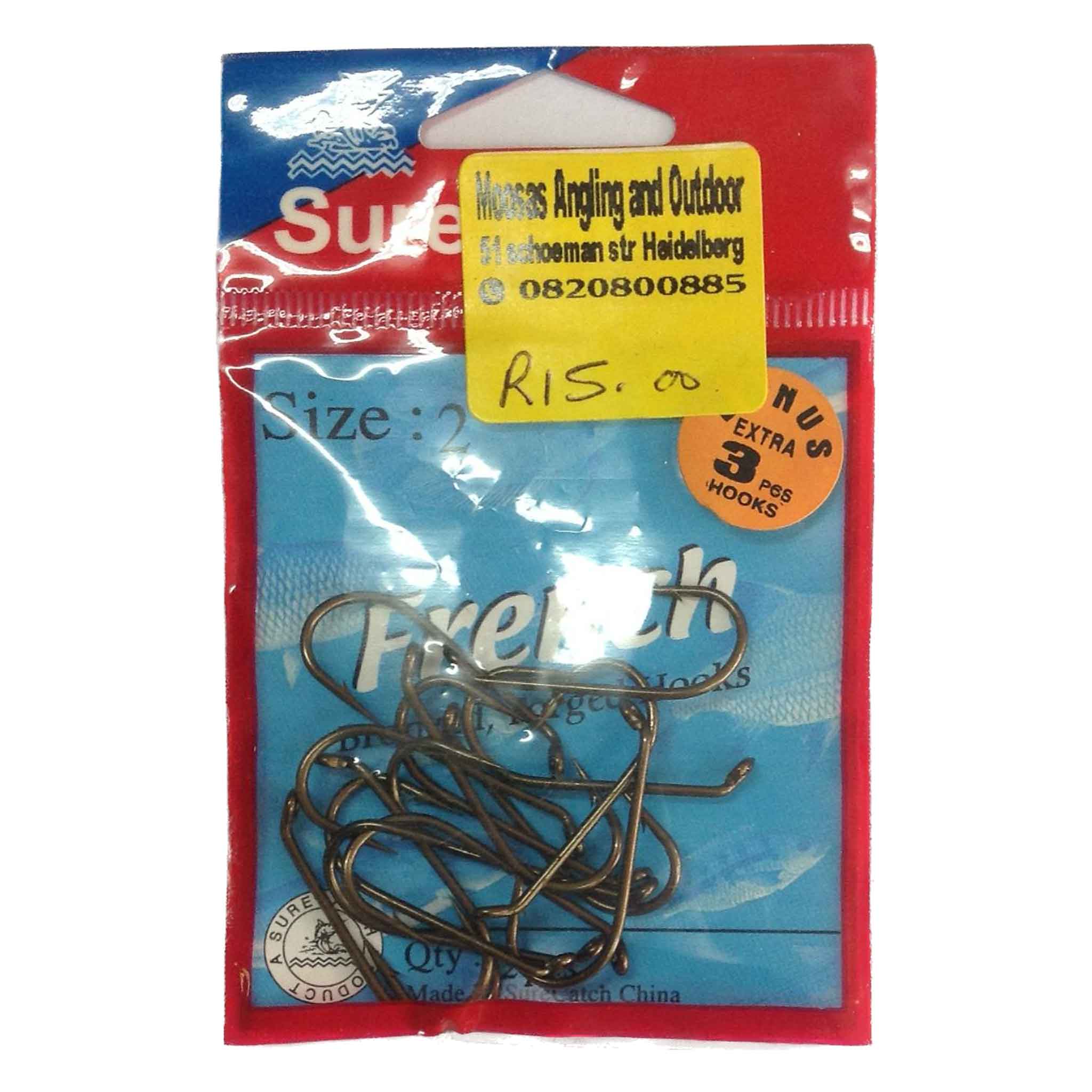SURE CATCH QUALITY FISH HOOK SIZE 2 MSFULLNAME